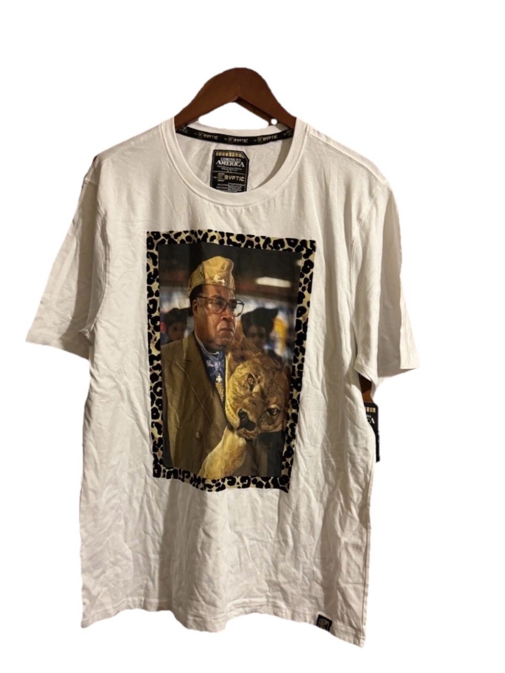 Coming To‎ America Shirt Mens XXL Black Short Sleeve Crew Neck New - Picture 1 of 4